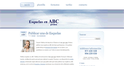 Desktop Screenshot of abcesquelas.com